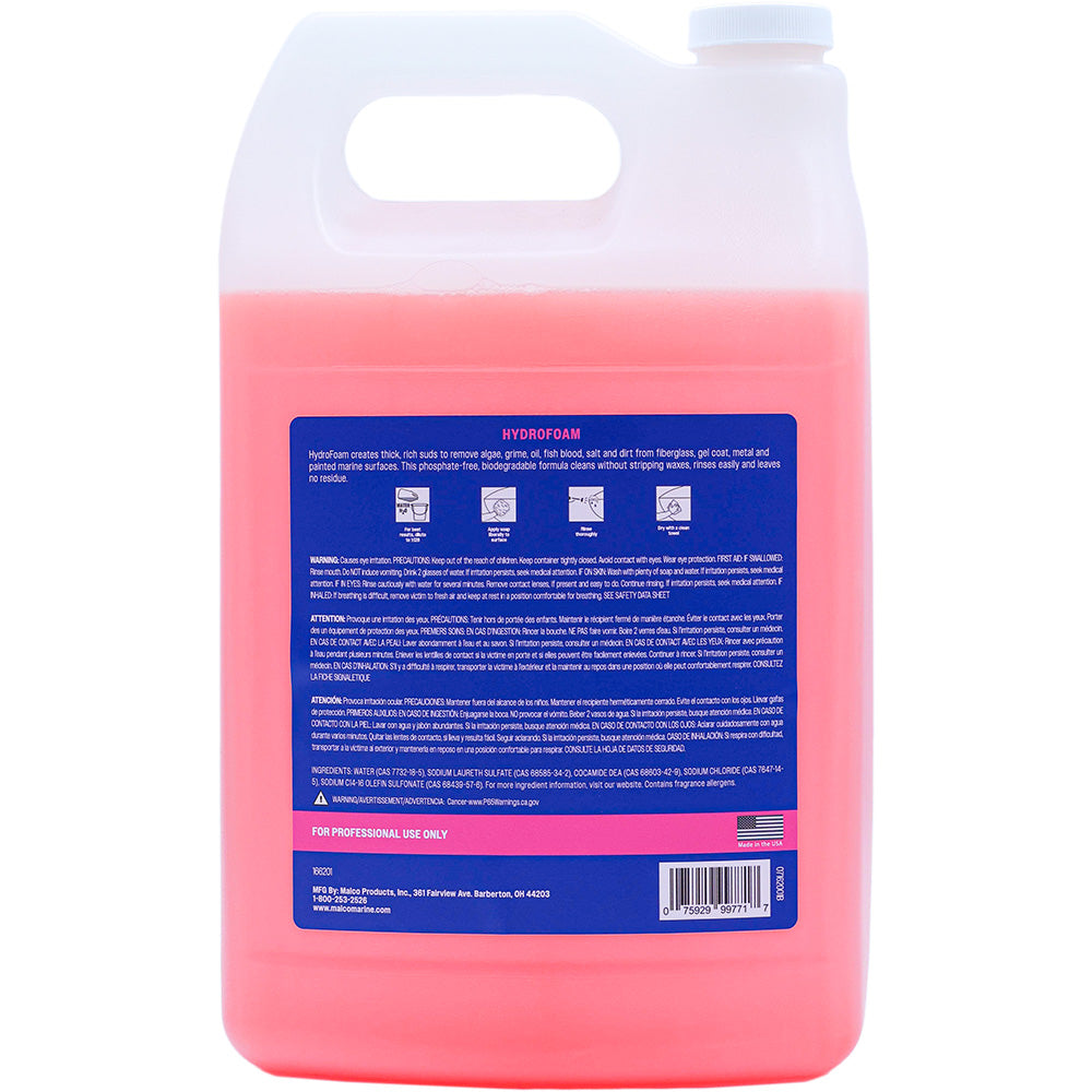 Malco HydroFoam Ultra Concentrated Boat Wash  1 Gallon 162001