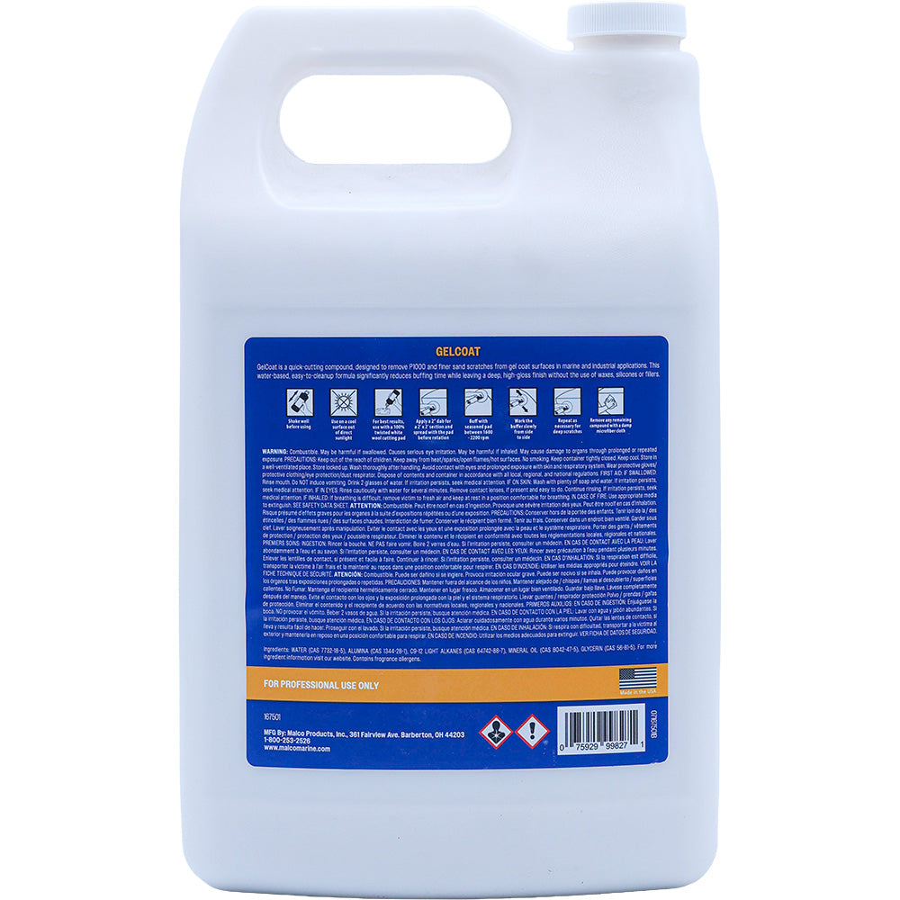 Malco Gel Coat Compound  1 Gallon 167501
