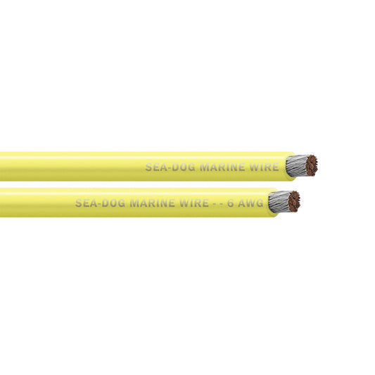SeaDog 6 AWG Yellow Battery Cable  500 8006037