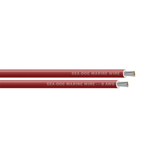 SeaDog 8 AWG Red Primary Wire  25 8008020
