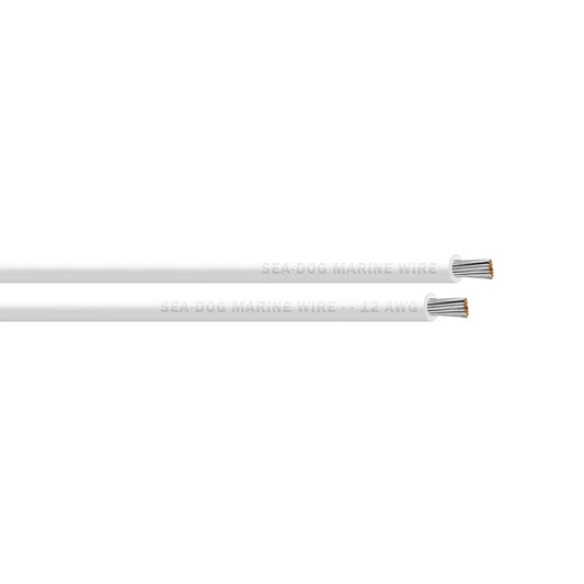 SeaDog 12 AWG White Primary Wire  1000 8012059