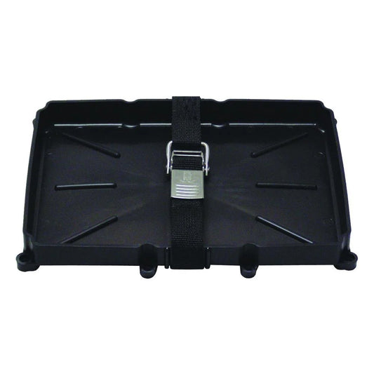 TH Marine 24 Series Battery Holder Tray wStainless Buckled Strap NBH24SSCDP