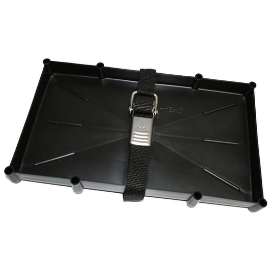 TH Marine 27 Series Battery Holder Tray wStainless Buckled Strap NBH27SSCDP