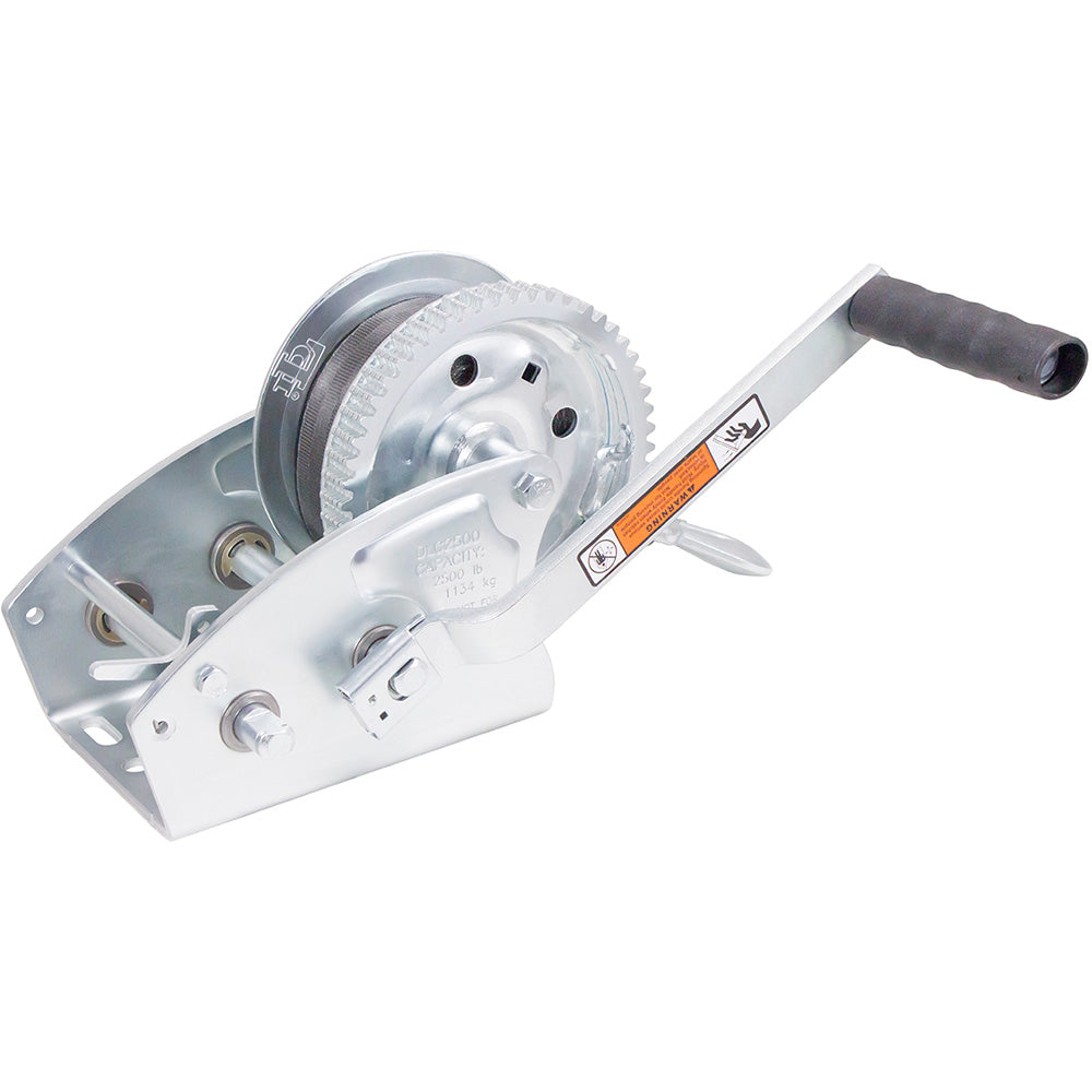 Load Rite TwoSpeed Trailer Winch  2500lbs  27 Strap  8 Handle 608928