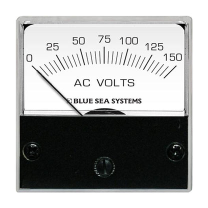Blue Sea 8244 AC Analog Micro Voltmeter  2 Face 0150 Volts AC 8244