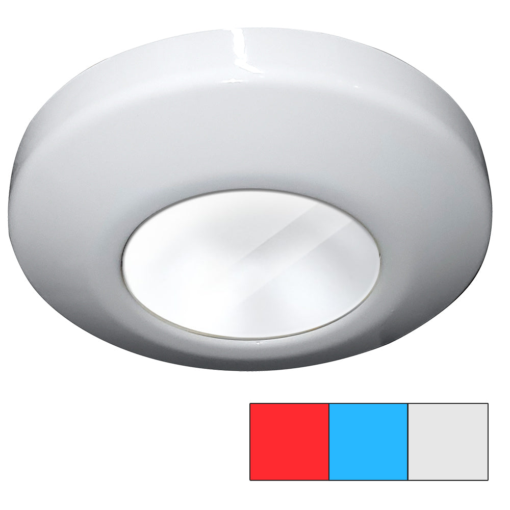 i2Systems Profile P1120 TriLight Surface Light  Red Cool White  Blue  White Finish P1120Z31HAE