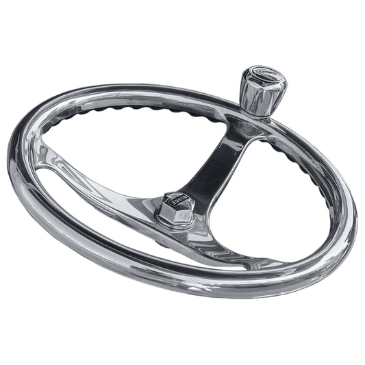 Edson 145 SS ComfortGrip Powerwheel Steering Wheel wPowerKnob 1710ST14KIT