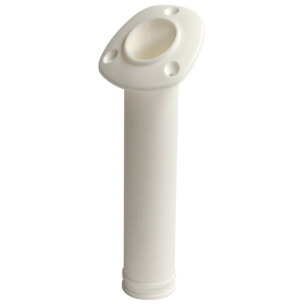 CE Smith Flush Mount 30 Degree Nylon Rod Holder  White 55120A