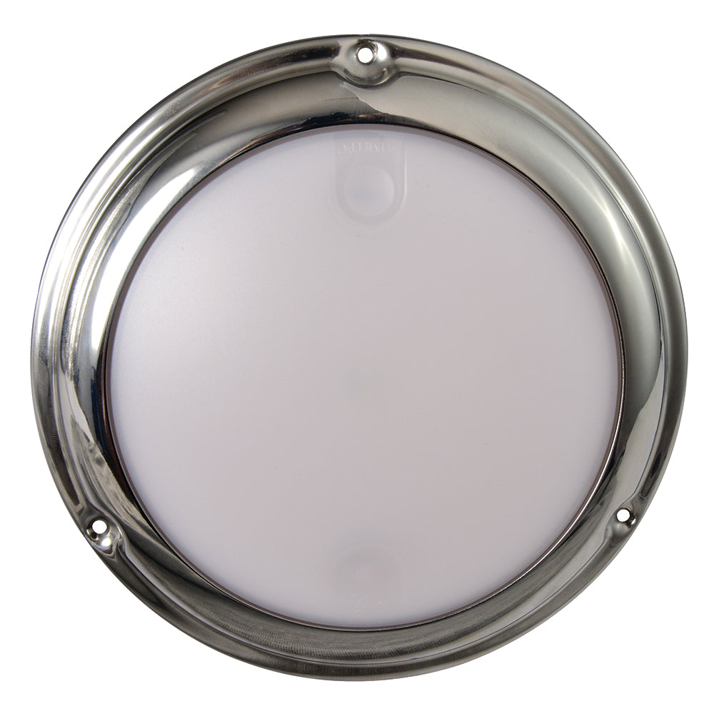 Lumitec TouchDome  Dome Light  Polished SS Finish  2Color WhiteRed Dimming 101098