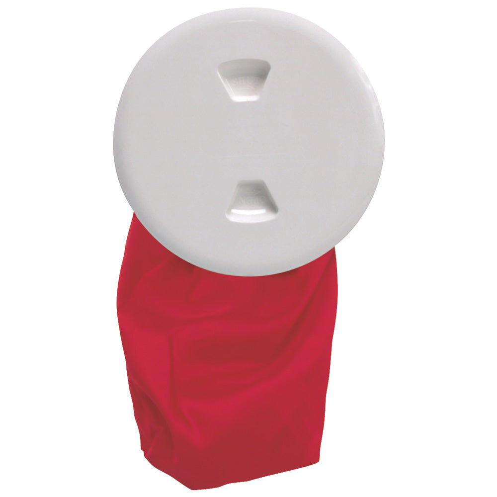 Beckson 5 StowAway Deck Plate  White w12 Bag DP50BW