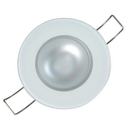 Lumitec Mirage  Flush Mount Down Light  Glass FinishNo Bezel  4Color RedBluePurple Non Dimming wWhite Dimming 113190