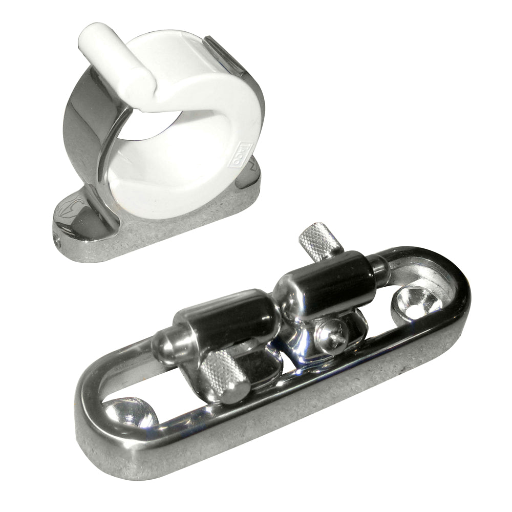 TACO  Stainless Steel Adjustable Reel Hanger Kit wRod Tip Holder  Adjusts from 1875  3875 F1628101