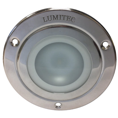 Lumitec Shadow  Flush Mount Down Light  Polished SS Finish  3Color RedBlue Non Dimming wWhite Dimming 114118