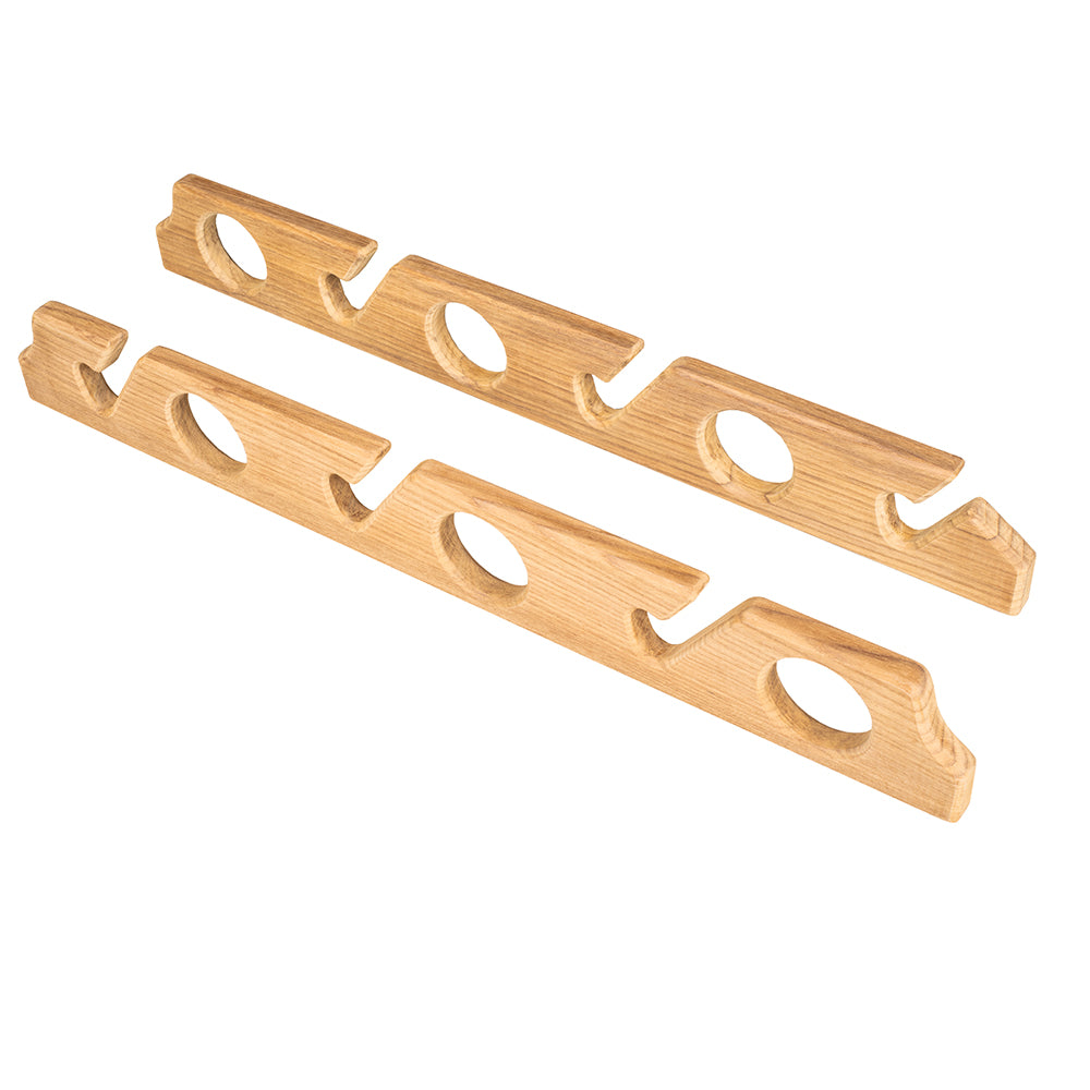 Whitecap Teak SixRod Storage Rack  Pair 60614