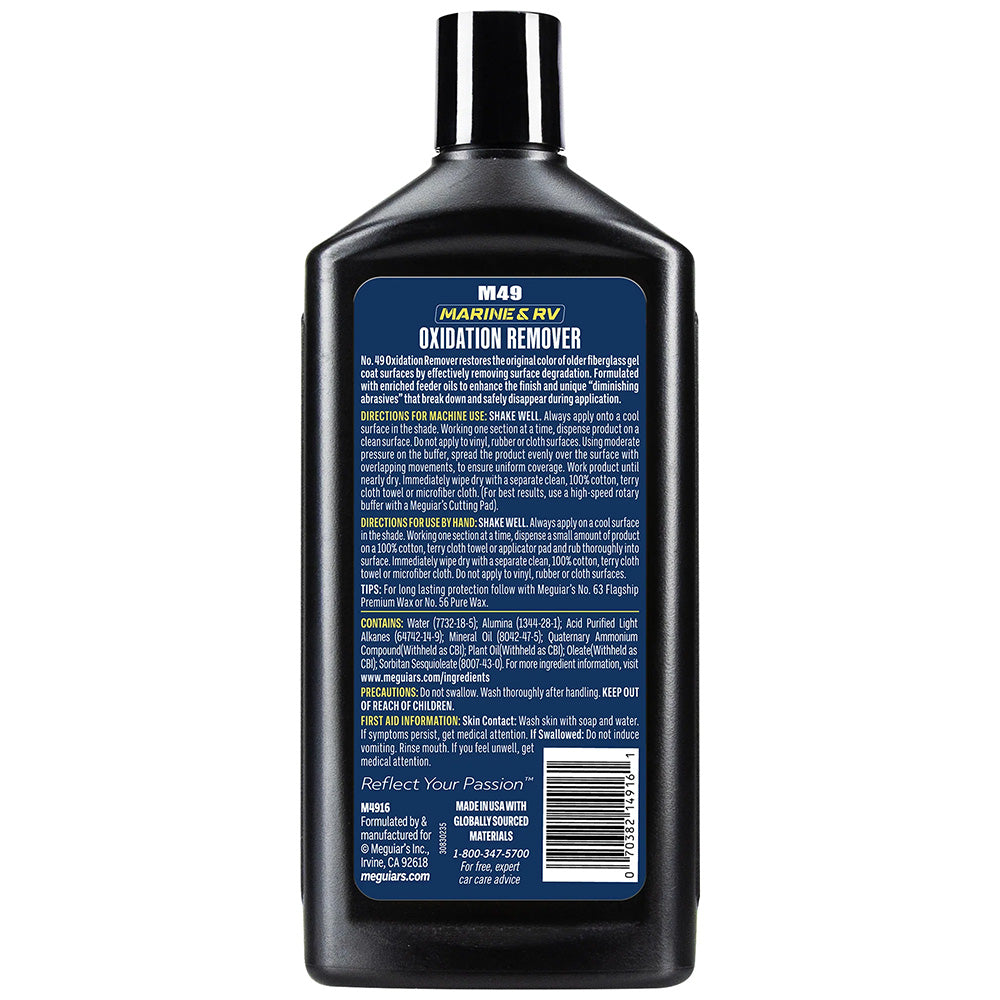 Meguiars 49 Heavy Duty Oxidation Remover  16oz M4916