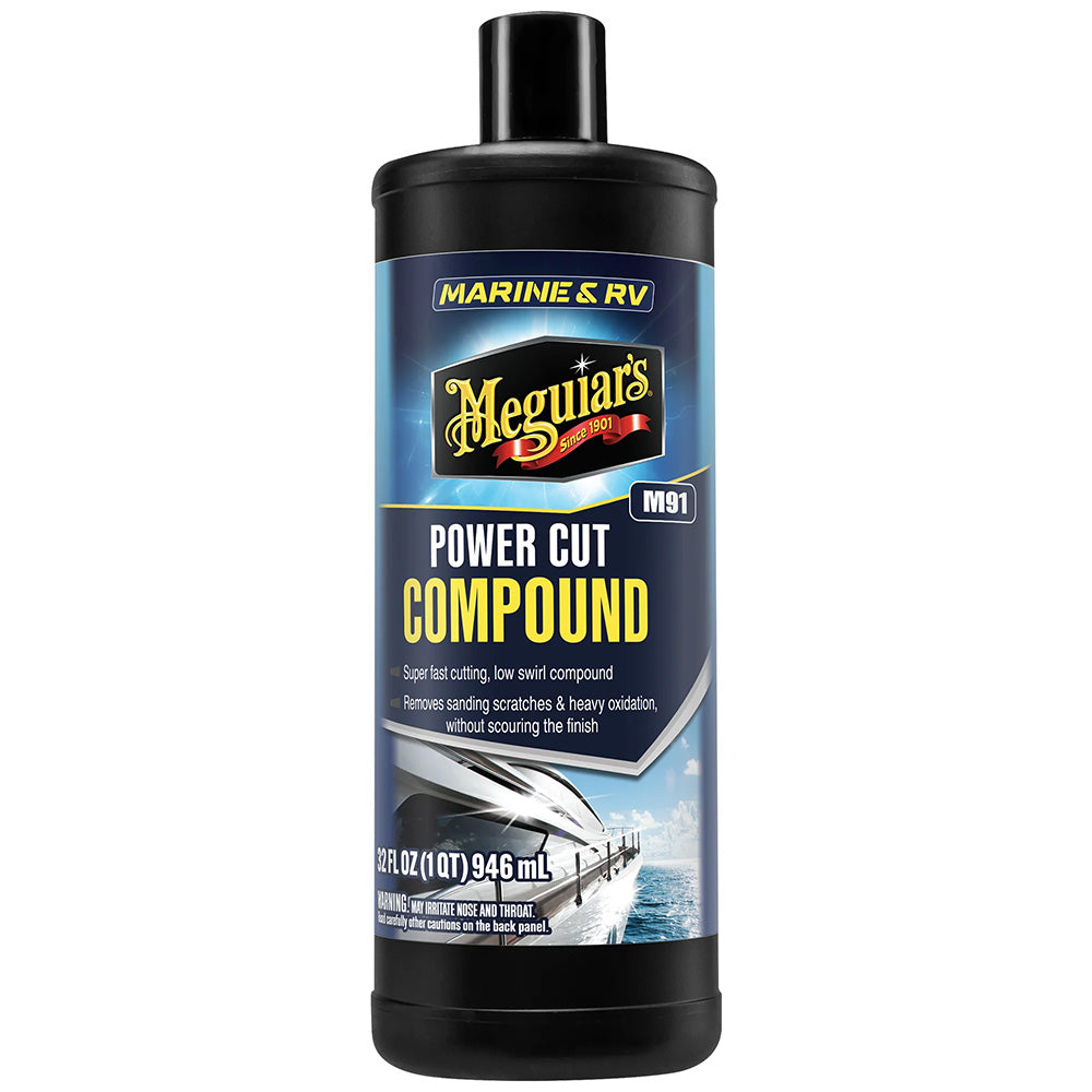 Meguiars 91 MarineRV Pro Grade Power Cut Compound  32oz M9132