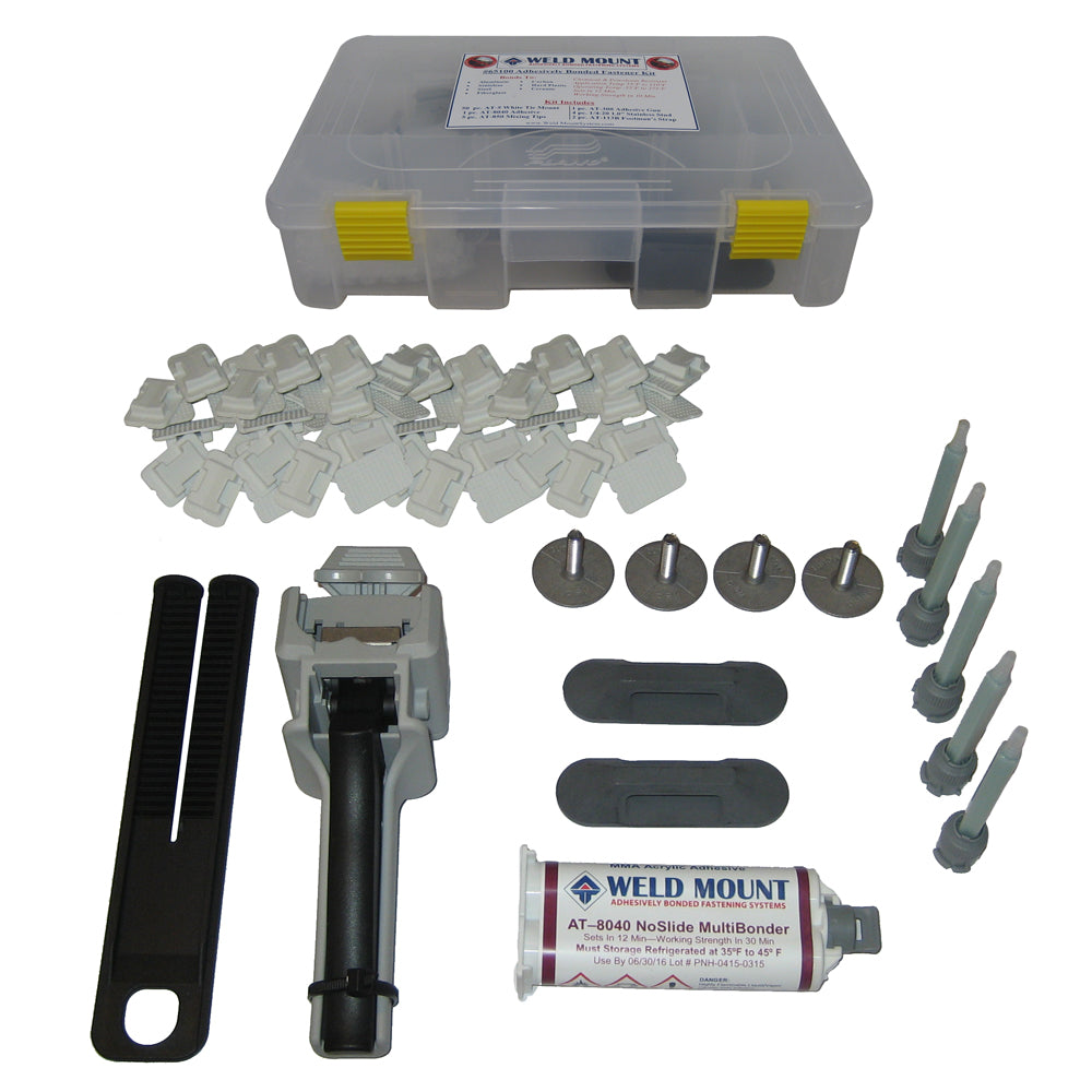 Weld Mount Adhesively Bonded Fastener Kit wAT 8040 Adhesive 65100
