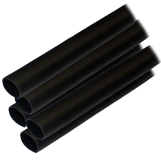 Ancor Adhesive Lined Heat Shrink Tubing ALT  12 x 12  5Pack  Black 305124