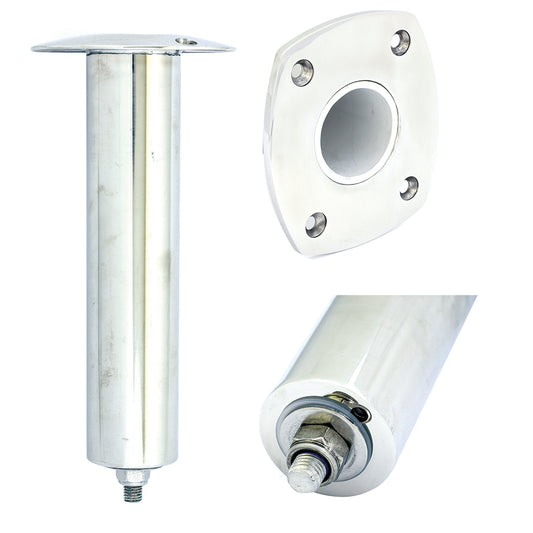 Tigress 4 Hole Extra Long Swivel Rectangular Head Rod Holder  0 Degree  1212 88522XL