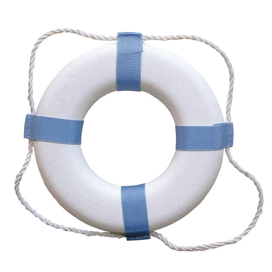 Taylor Made Decorative Ring Buoy  25  WhiteBlue  Not USCG Approved 373