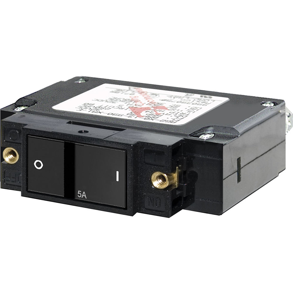 Blue Sea 7540 CSeries Flat Rocker Circuit Breaker  Single Pole  5A 7540