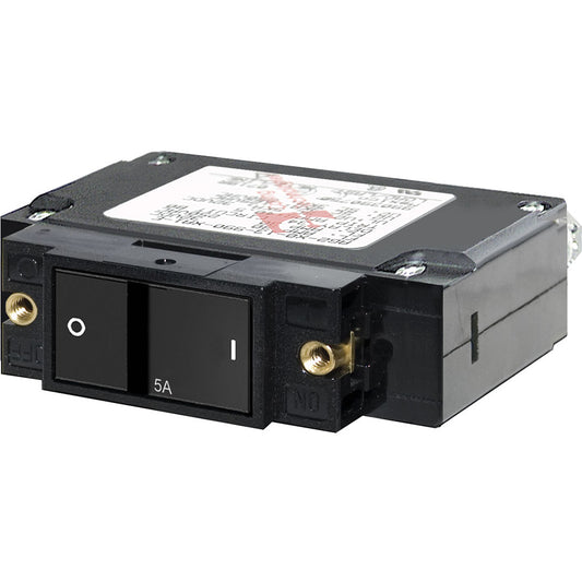 Blue Sea 7540 CSeries Flat Rocker Circuit Breaker  Single Pole  5A 7540