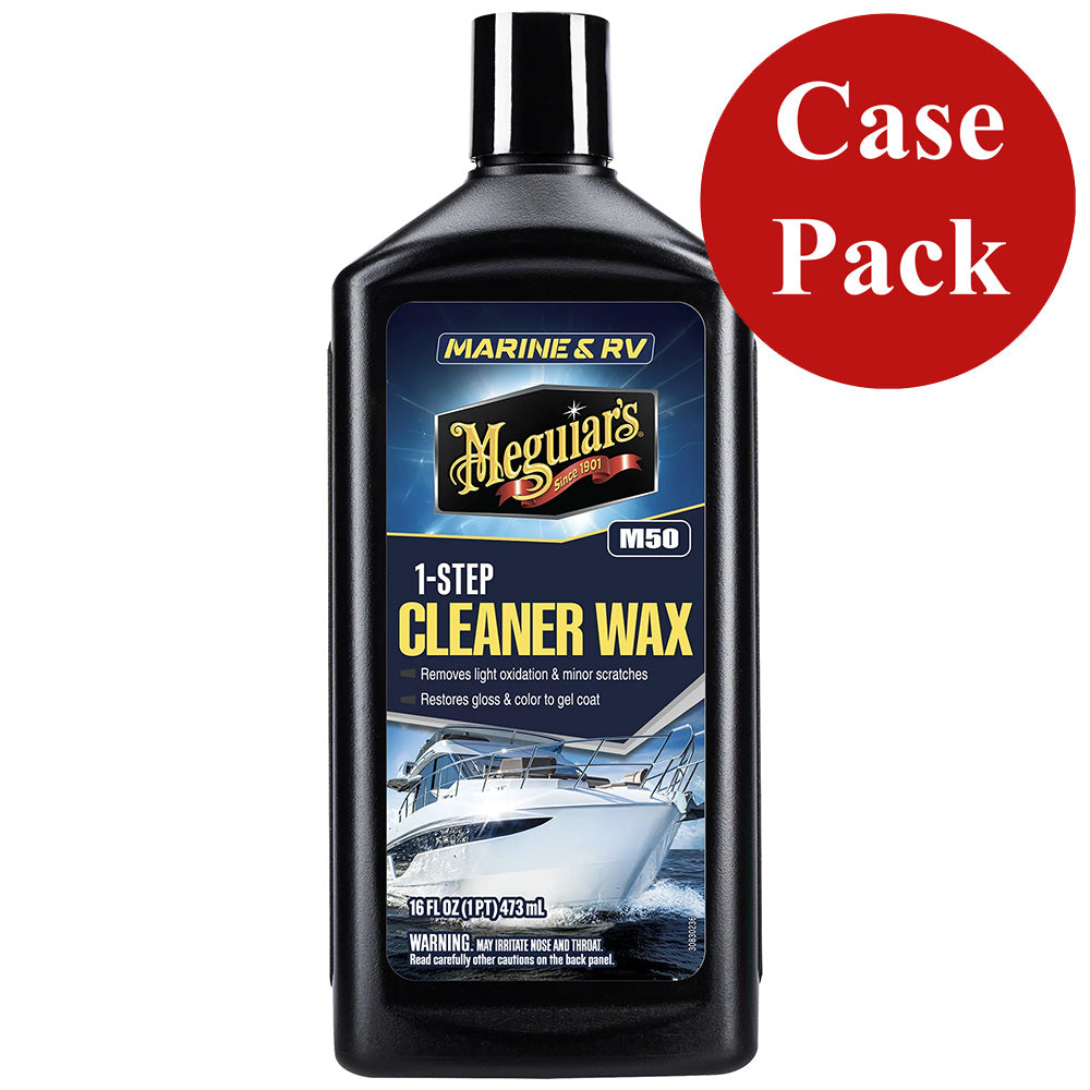 Meguiars BoatRV Cleaner Wax  16 oz  Case of 6 M5016CASE