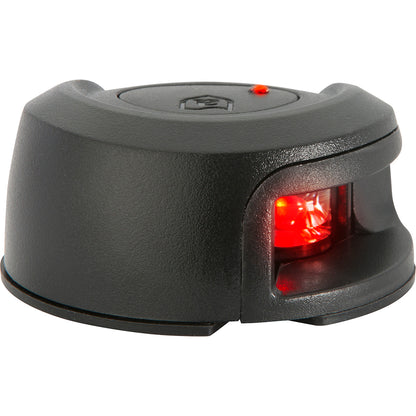 Attwood LightArmor Deck Mount Navigation Light  Black Composite  Port red  2NM NV2012PBR7