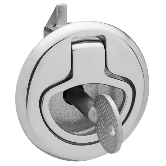 Whitecap Slam Latch Stainless Steel Locking Ring Pull 6136C