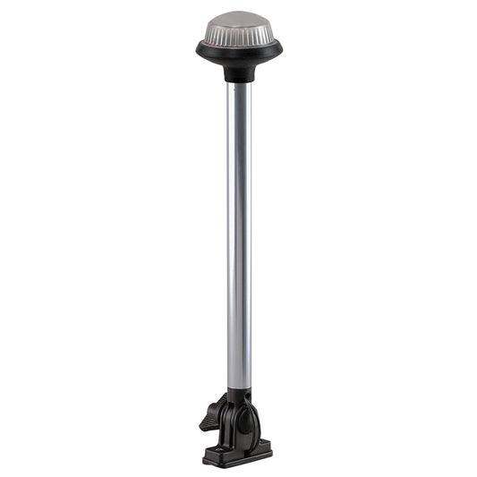 Perko Fold Down AllRound Frosted Globe Pole Light  Vertical Mount  White 1637DP0CHR