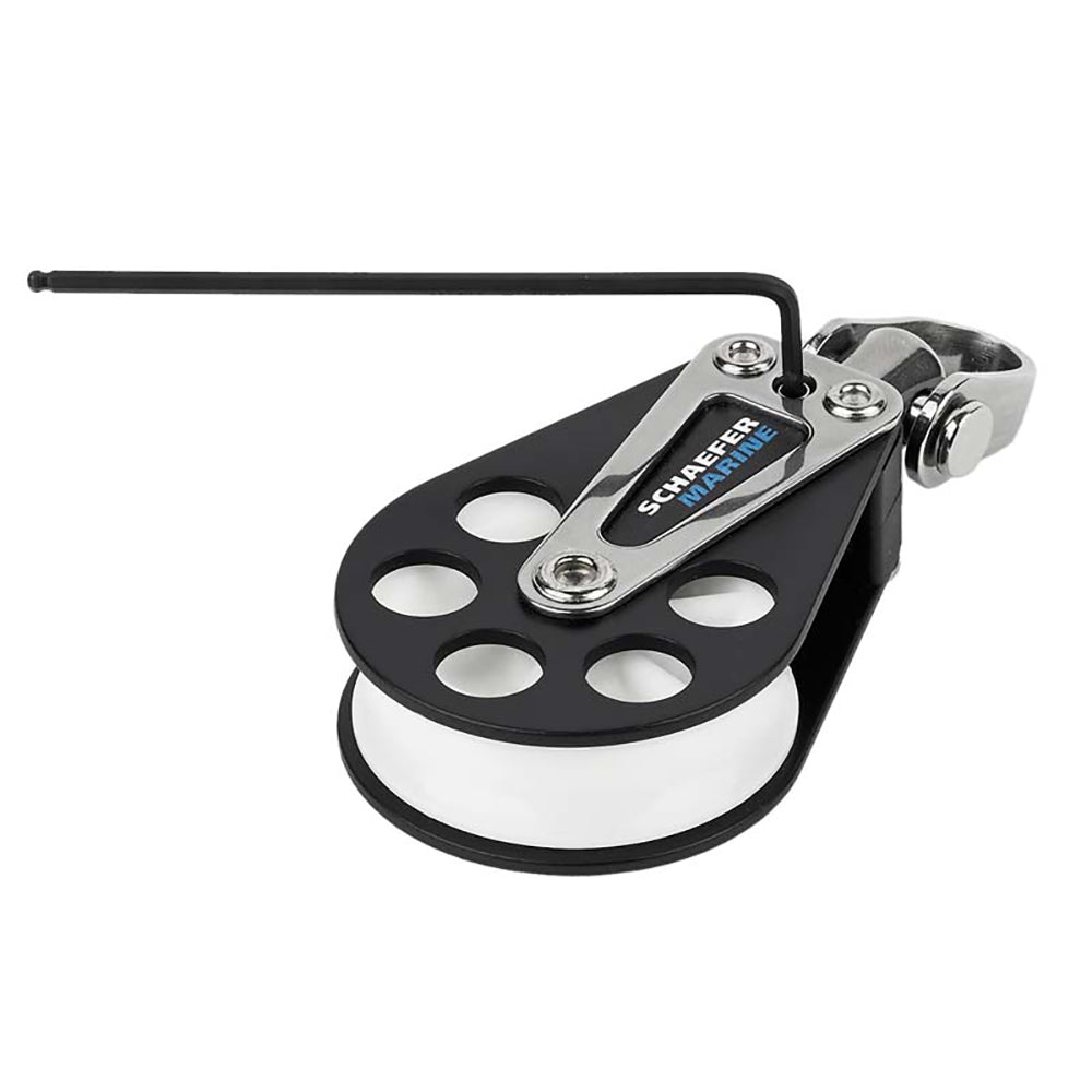 Schaefer Single Aluminum Block  51mm Sheave 50405