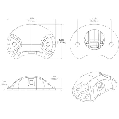 Lumitec Barbados Courtesy Accent LED Light  Black wRed Light 101061