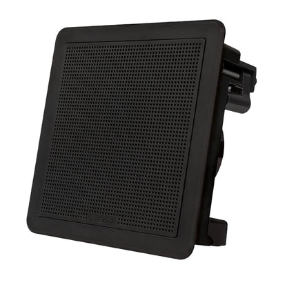 Fusion FM65SB FM Series 65 120 Flush Mount Square Marine Speakers  Black Grill  120W 0100229911