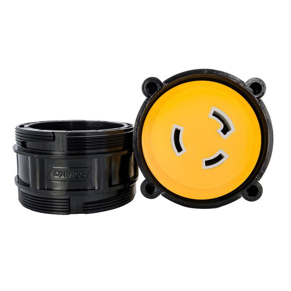 Camco 50AM30AF Power Grip Marine 12 Locking Adapter  MLockFLocking Adapter 55625