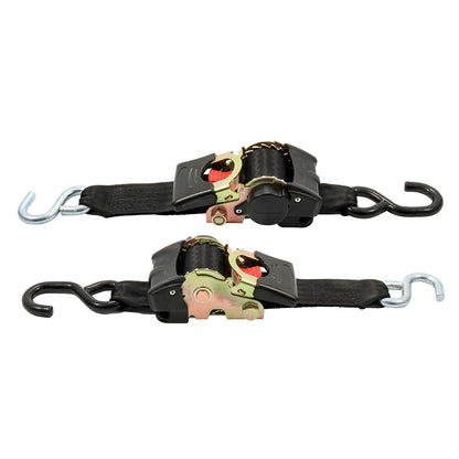 Camco Retractable Tie Down Straps  2 Width 6 Dual Hooks 50031