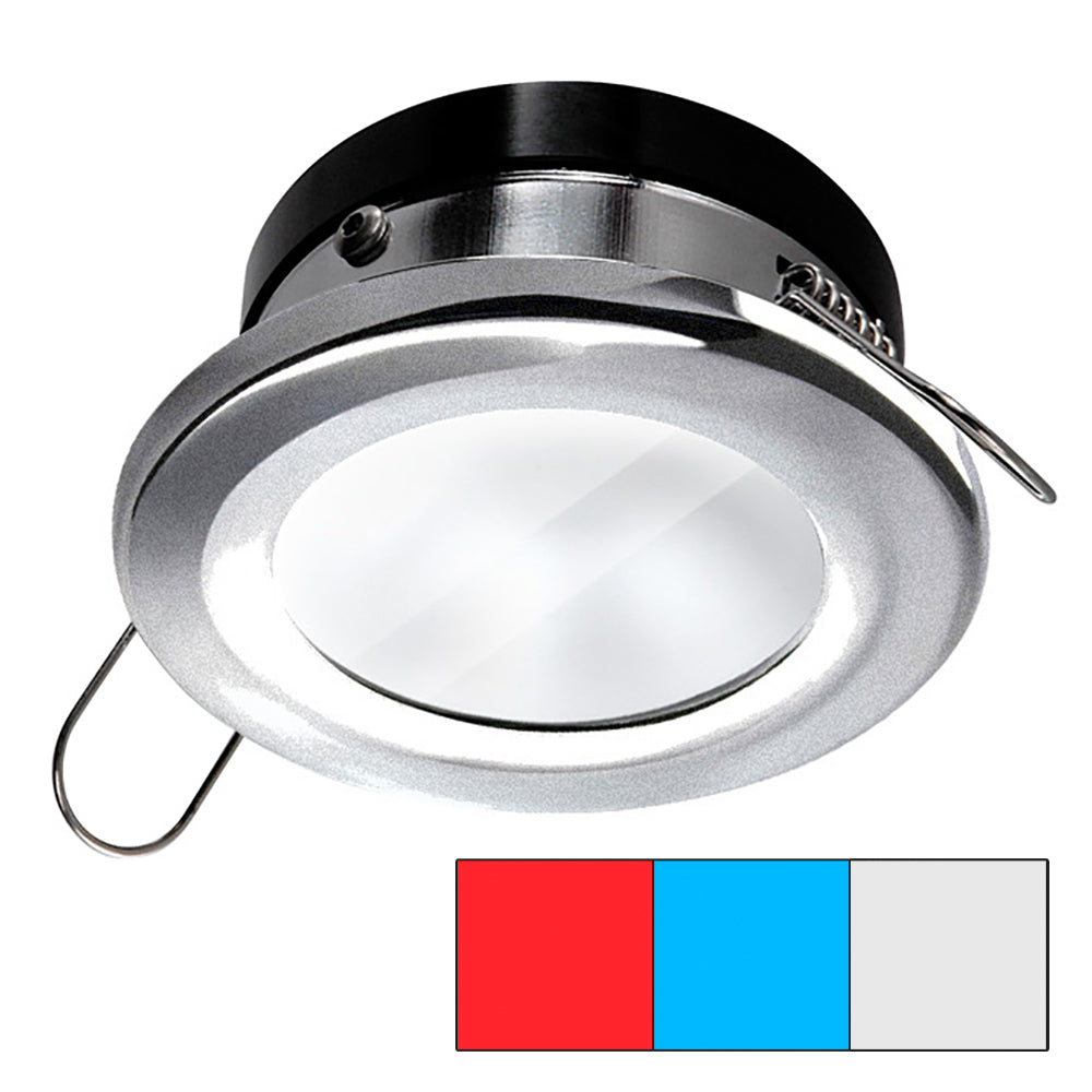 i2Systems Apeiron A1120 Spring Mount Light  Round  Red Cool White  Blue  Brushed Nickel A1120Z41HAE