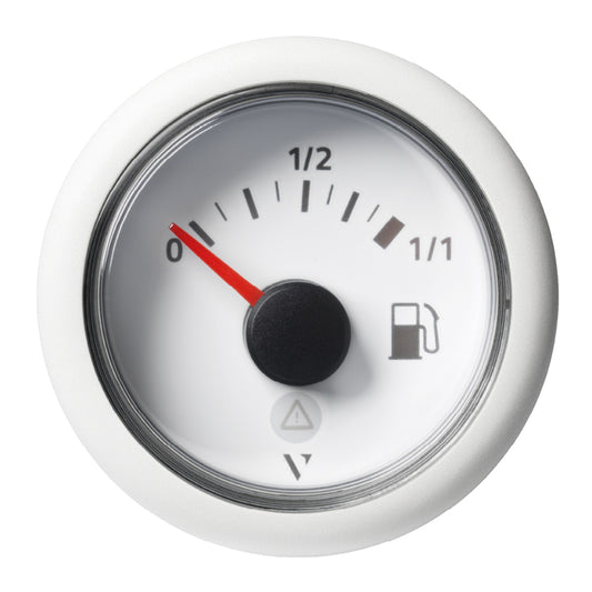 Veratron 52mm 2116 ViewLine Fuel Tank Level Gauge  0 to 11  White Dial  Round Bezel A2C59514182