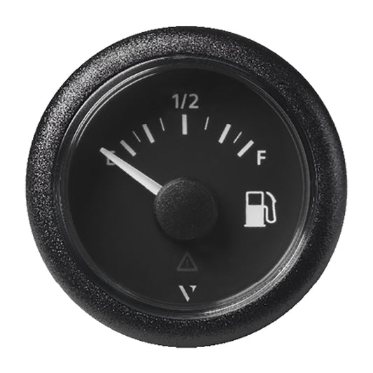 Veratron 52MM 2116 ViewLine Fuel Level Gauge EmptyFull  090 OHM  Black Dial  Round Bezel A2C59514085