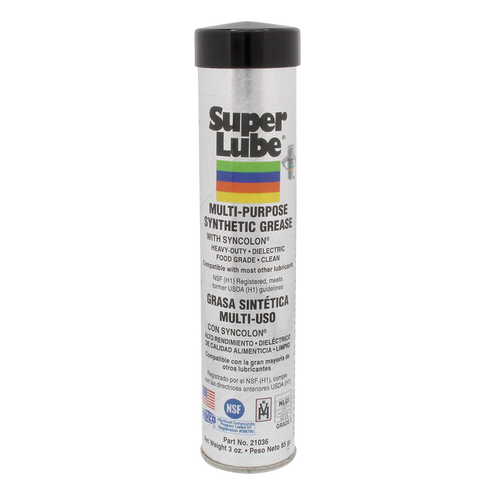 Super Lube MultiPurpose Synthetic Grease wSyncolon  3oz Cartridge 21036