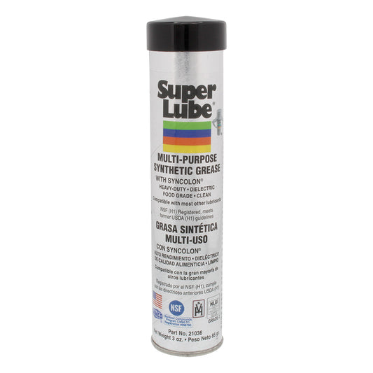 Super Lube MultiPurpose Synthetic Grease wSyncolon  3oz Cartridge 21036