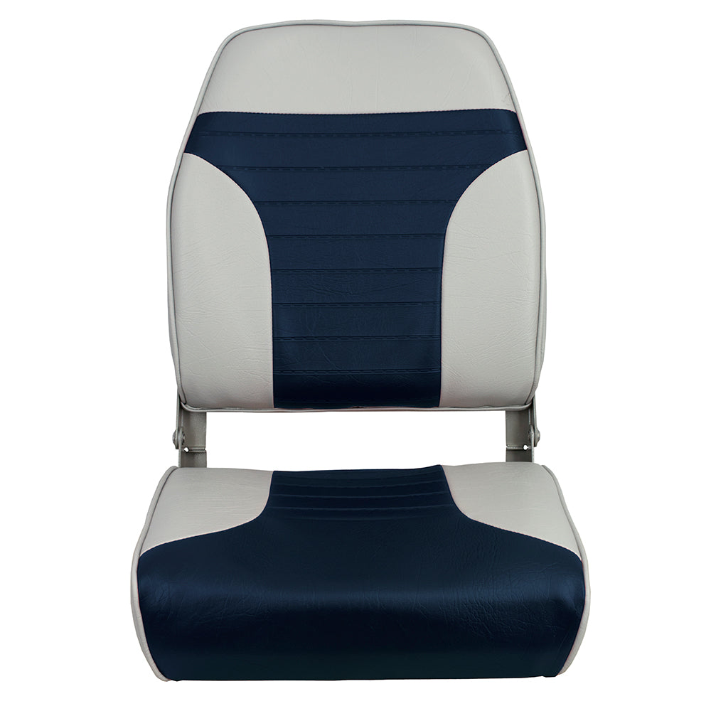 Springfield High Back MultiColor Folding Seat  BlueGrey 1040661