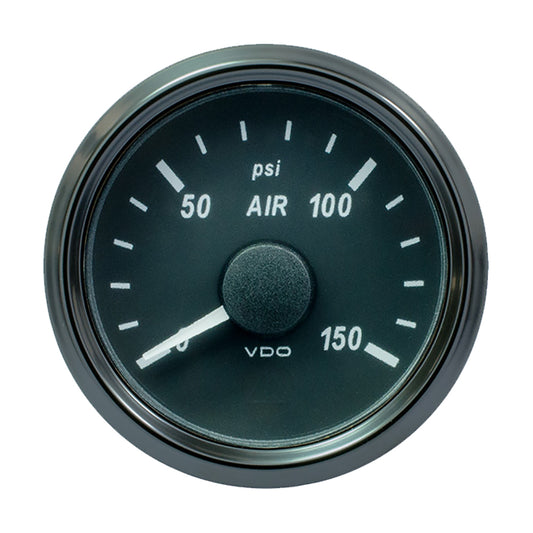 VDO SingleViu 52mm 2116 Air Pressure Gauge  150 PSI  0180 Ohm A2C3833440030