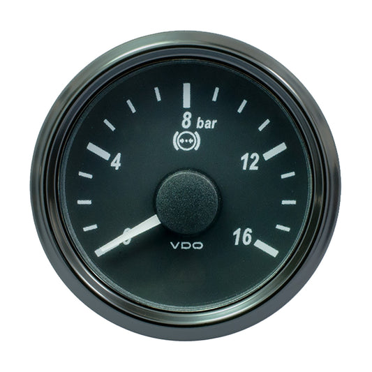 VDO SingleViu 52mm 2116 Brake Pressure Gauge  16 Bar  045V A2C3832710030