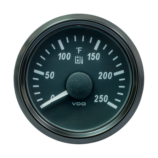 VDO SingleViu 52mm 2116 Hydraulic Oil Temp Gauge  250F  29122 Ohm A2C3916310030