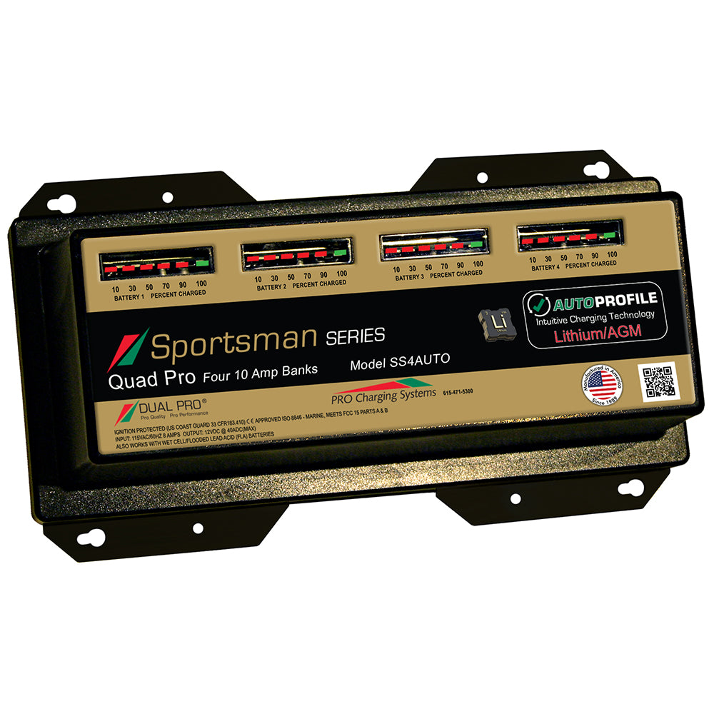 Dual Pro SS4 Auto 40A  4Bank LithiumAGM Battery Charger SS4AUTO