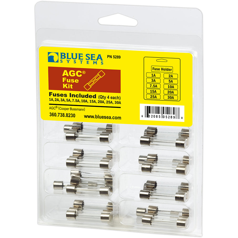 Blue Sea 5289 AGC Fuse Kit  41Piece 5289