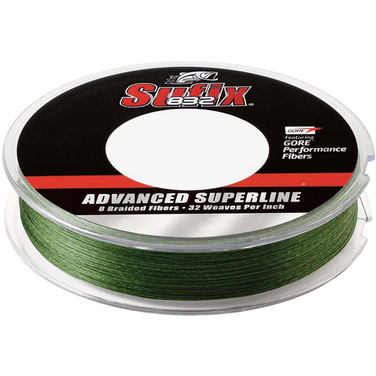 Sufix 832 Advanced Superline Braid  8lb  LowVis Green  150 yds 660008G
