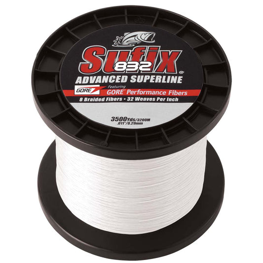 Sufix 832 Advanced Superline Braid  30lb  Ghost  3500 yds 660430GH