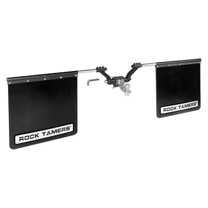 ROCK TAMERS 2 Hub Mudflap System  Matte BlackStainless 00108