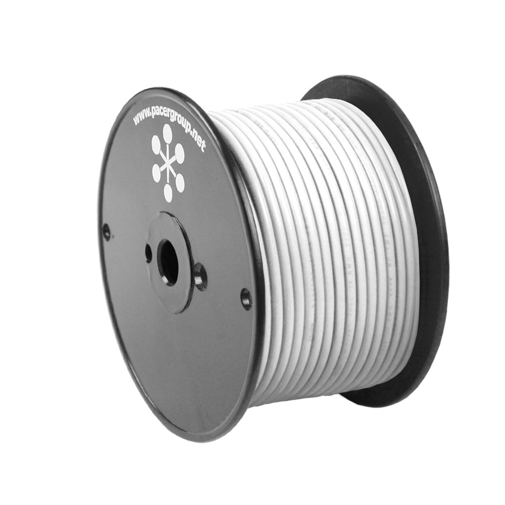Pacer White 8 AWG Primary Wire  100 WUL8WH100